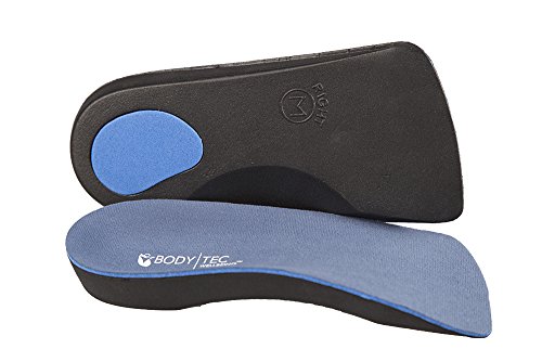 Plantilla ortopédica 3/4 Pro 11 wellbeing, para tratar pies planos, arcos débiles y caídos y fascitis plantar, color Azul, talla 5/6.5 UK