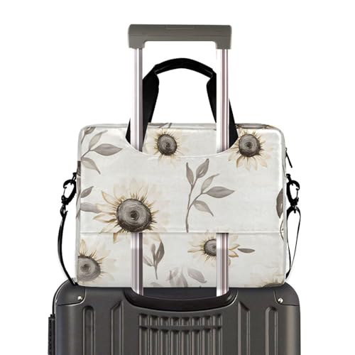 Maletín para portátil ALAZA con patrón floral beige gris miniatura 4
