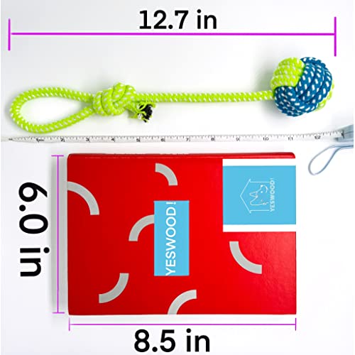 Yeswood! Tug Of War Dog Toy Small Breed,Dog Ball With Rope,4-Pack Rope With Ball Attached For Small And Medium Dogs thumb #3