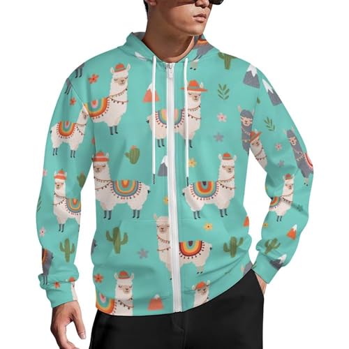 Sudadera con capucha para hombre con bolsillos miniatura 1