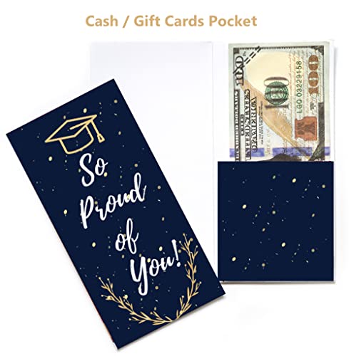 Pinkeesea Graduation Cards 2023 Money Holder Cards - 20 Pack - Gift Card Holder With Kraft Envelopes With Stickers - Graduation Money Cards 2023 #TOP2