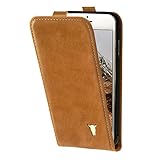 PREMIUM LEDER - Die TORRO Premium Vertikale Lederhülle für das iPhone SE 2. Gen, iPhone 8 und iPhone 7 ist handgefertigt aus einem hellbraunem pflanzlich gegerbten 100% Rindsleder. Jede Hülle ist dank dieses Bräunungsprozesses einzigartig und entwickelt im Laufe der Zeit eine eigene Patina für das ultimative Premium-Erscheinungsbild.