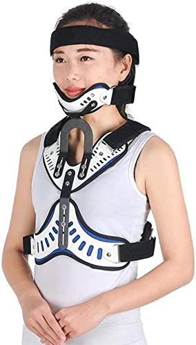 PEPDRO Zervikale Thoraxorthese, verstellbare Kopf-Hals-Brust-Brust-Halo-Klammer Frakturfixierung Halswirbel-Rehabilitationsunterstützung for Posttrauma