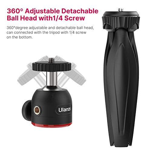 Mini Stativ, ULANZI Tischstativ mit drehbarem Kugelkopf, Handstativ für Compact System Kamera, Stativ Griff für DSRL… – Bild 3
