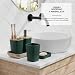 Imagen de Clara Clark Juego de Accesorios de baño Hunter Green
