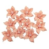 10 PCS piastrelle in ceramica 3D a forma di fiore, 4CM, fiori in ceramica fatti a mano per opere d'arte, acquario, vasi, soggiorno, tavolo da pranzo, ufficio, decorazione floreale per la casa
