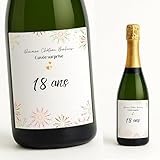Étiquette Bouteille Anniversaire 18 Ans – Etiquette anniversaire Vin, Champagne ou Bière – Cadeau Anniversaire original – Déco anniversaire Table et Apéritif