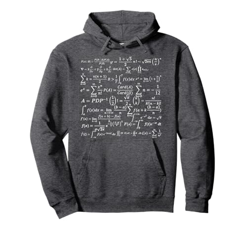 Noether Sym Unisex-Adult Math Equations & Formulas Pullover Hoodie - Black, Small