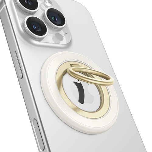 andobil Newest Magnetic Phone Grip for MagSafe [Sability Max] Strong Magnetic Phone Ring Holder Compatible with MagSafe Accessories, iPhone 16 Plus 15 14 13 12, Pro, Pro Max, Mini, Silicone, White