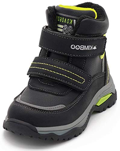 Boys Boots Shoes Snow Boots For Boys Little Kids Size Cold Weather Waterproof Outdoor Warm Faux Fur Lined Winter Flat Riding Boots Shoes (Toddler/Little Kid) #TOP3