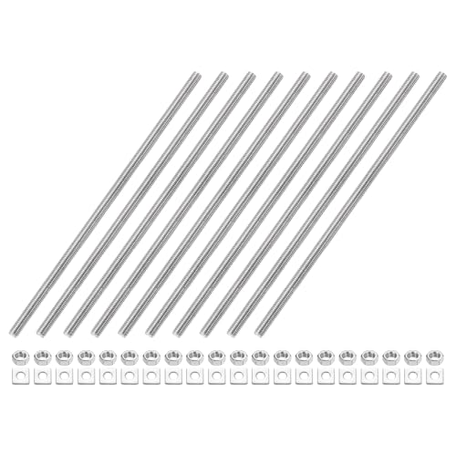 uxcell 10 S˂bh M5-0.8 ˂sb` 150mm XeXX`[ Ep S˂X^bh ibgƃbV[t NvAnK[AU{gp