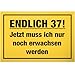 Produktbild DankeDir! Siebenunddreißig - Schild 30 x 20 cm - Geburtstagsdeko Partydeko Geburtstagskarte Geschenkidee - 37er Geburtstagsgeschenk Männer & Frauen 37. Geburtstag Geschenk 37 Jahre