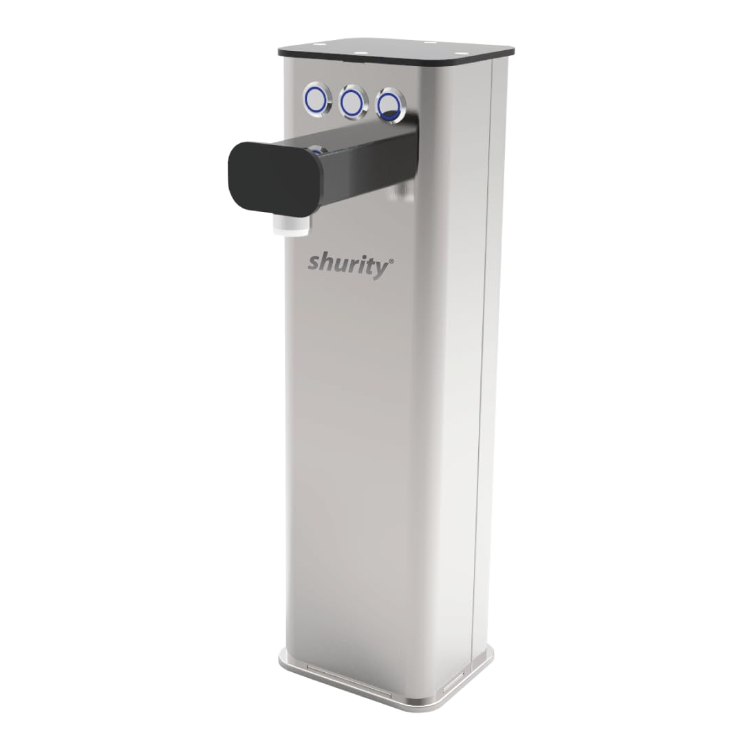 Colonnina meccanica 3 vie con pulsanti Shurity Kora (Inox/Nera)