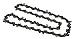 Makita 199075-5, 3/8".043" 10" Saw Chain, Silver