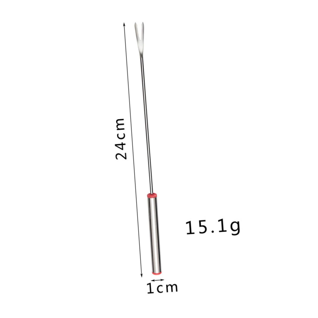 VICASKY 5pcs Bbq Accessories Stainless Steel Forks for Outdoor Cooking Grill Utensils Smooth Tips Heat Handles Random