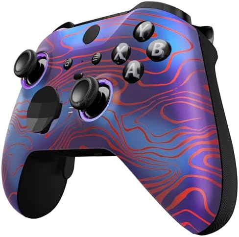 eXtremeRate DIY Replacement Front Shell for Xbox Elite 2 Controller, Damascuscamo Faceplate Cover Case for Xbox Elite Series 2 Controller with Accent Rings [Controller Not Included] — 사진 5