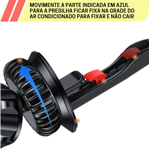 Suporte Celular Veícular Magnético Universal para Smartphones Ar Condicionado