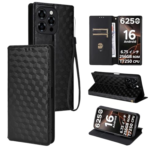 For DOOGEE Note 58/58 Pro �P�[�X �蒠�^ �X�}�z�P�[�X �J�[�h���[ �X�^���h�@�\ �T�C�h�}�O�l�b�g�yHUKWIMO�z �S�ʕی� �Ռ��z�� ���u���@�\ ����w��h�~ ����PU���U�[ �C�菝�h�~ [�u���b�N]