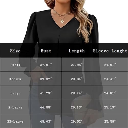 Womens Long Sleeve T Shirts to Wear with Leggings V-Neck Ruffle Blouses Casual Solid Color Trendy Tops 20243