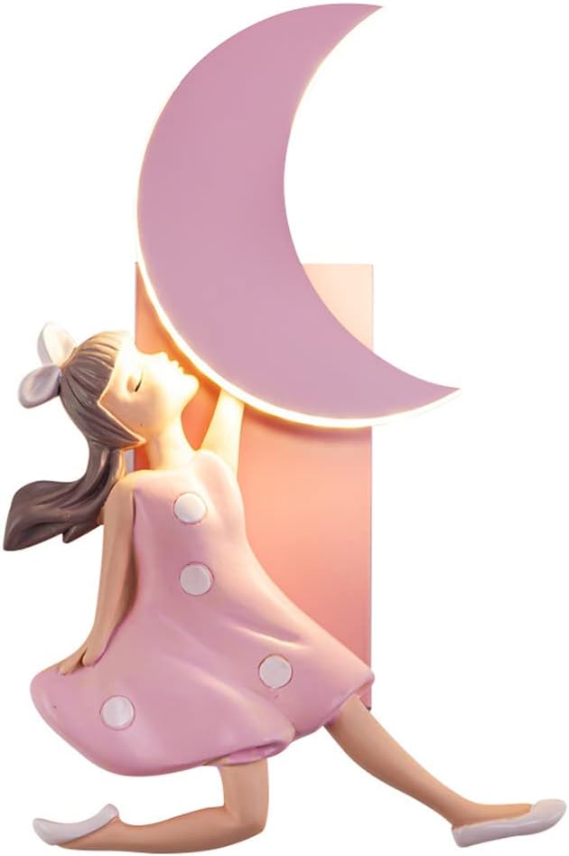 Jadssox Children's Room Wall Sconce Lighting LED Cartoon Wall Lamp, 8W 3 Color Mode Wall Wash Light Modern Hardwired Sconces for Kids Bedroom Bedside Nursery Boys Girls Room