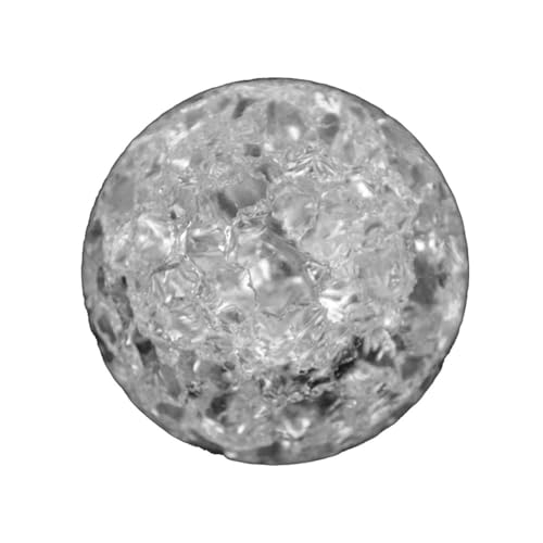 Yinxi 1pc 40mm Transparent Ice Cracker Waterscape Decoration Cracked Crystal Glass Ball Ornaments Fountain Rockery Hanging Accessories