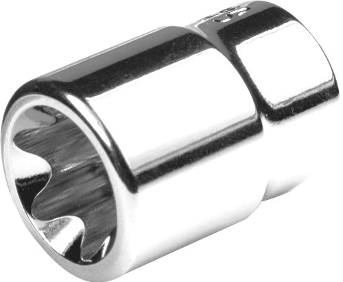 Image of Performance Tool W81018 3 /8 inch Drive E-18 Socket - Heat Treated Alloy Steel with Polished Chrome Plated Finish