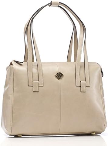 Alyssa 15-Inch Leather Shoulder Bag - Stone