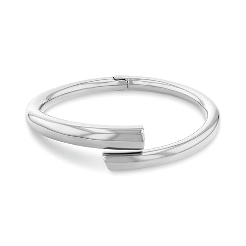 Calvin Klein Rigidem Armband für Damen CK SPIRAL Kollektion aus Edelstahl - Erhältlich in Silber oder Gold - Silver