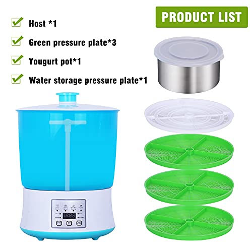 Intelligent Bean Sprouts Machine Multifunctional Automatic Bean Sprouts Maker 110V Seeds Sprouting Maker (3 Layers)