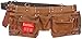 Task Tools T77265 Carpenter's Apron, Oil-Tanned Split with Leather Belt, 12-Pocket