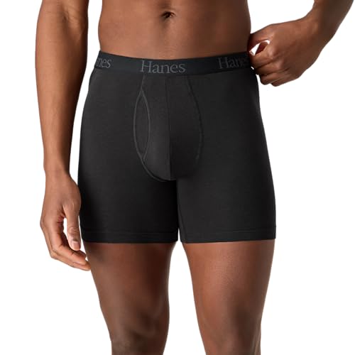 Image of Hanes Men's Total Support Pouch Men's Boxer Brief Underwear, Anti-chafing, Moisture-wicking Odor Control, 3-pack