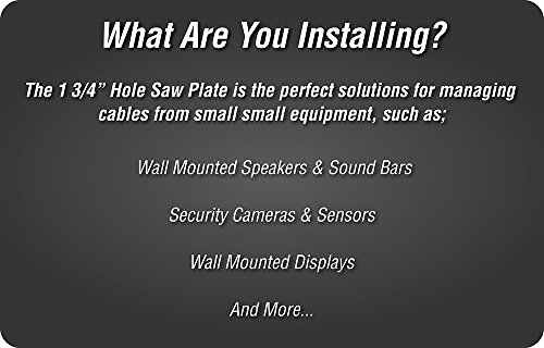 Data Comm Electronics 45-0006-Wh Hole Saw Plate - White #TOP5