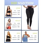 CAMPSNAIL 4 Pack Leggings for Women - High Waisted Tummy Control Yoga Pants for Workout Gym Black Leggings Plus Size Dance - Image 5
