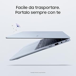 Samsung Galaxy Book4 Edge, Laptop, Display da 15.6", Snapdragon X Plus, 16GB RAM, 512GB SSD, Windows 11 Home, Sapphire Blue [Versione italiana]