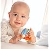 HABA Wooden Teething Toy for Babies 6-18 Months - Colorful Pyramid Developmental Baby Rattle and Teether - Sensory Toy for Infants and Toddlers - German-Made Grasping Toy
