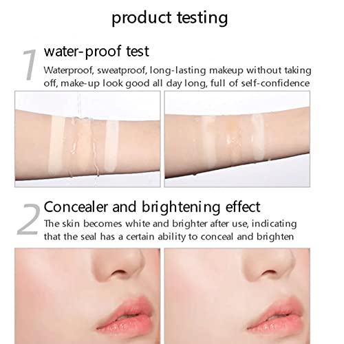 Soy Milk Pressed Powder, Lightweight Smooth Setting Powder, Waterproof Sweatproof, Lasting Concealer Setting Powder #TOP4