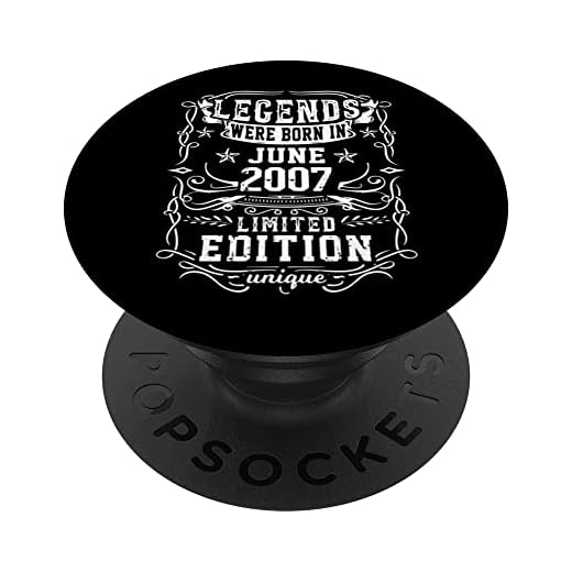 Cumpleaños Junio 2007 Edición Limitada Regalo Legend June PopSockets PopGrip Intercambiable