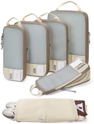 BAGSMART Compression Packing Cubes for Travel Essentials