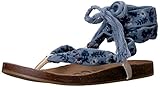 Geformtes Fußbett Sam Edelman Damen Kelby Sandale, Blau/Mehrfarbig, 39 EU