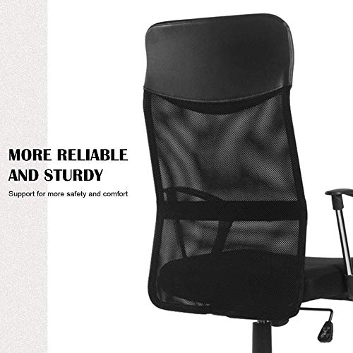 Chaise d'ordinateur multicolore réglable en hauteur avec dossier haut respirant - 4