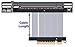 ADTLINK PCIe 4.0/3.0 x8 to PCIE x16 Graphics Card Riser Adapter 16x PCI-e PCI-Express 90 180 Degree (40cm, K83SH-SI 4.0)