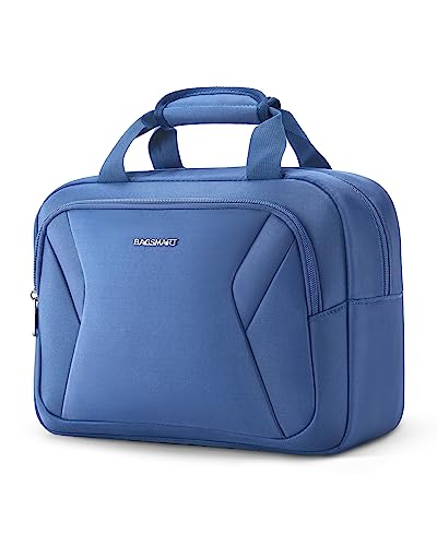 Image of BAGSMART 2 Piece Luggage, 20 Inch Carry On Suitcase with Spinner Wheels, Polycarbonate Material, Blue