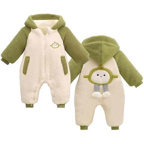 WYTbaby Fleece Baby Snowsuit for Winter Cover