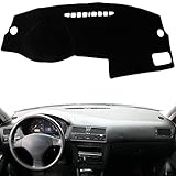 QPWOXIA Dash Board Cover Mat Carpet Compatible with VW Jetta A4 MK4 Bora 1998-2005 for Golf 4 MK4 1997-2003 Left Hand Drive