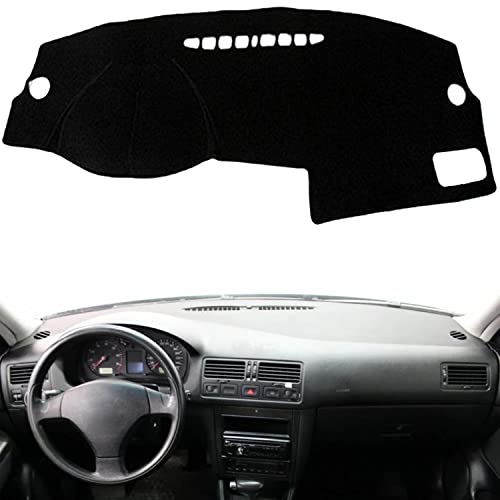 QPWOXIA Dash Board Cover Mat Carpet Compatible with VW Jetta A4 MK4 Bora 1998-2005 for Golf 4 MK4 1997-2003 Left Hand Drive