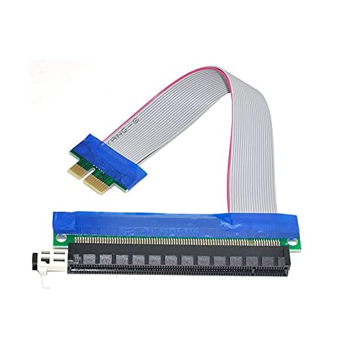 YC CY PCI-E Express 1 X a 16 X Extensor de Cable Flex de extensión convertidor Riser Tarjeta Adaptador 20 cm