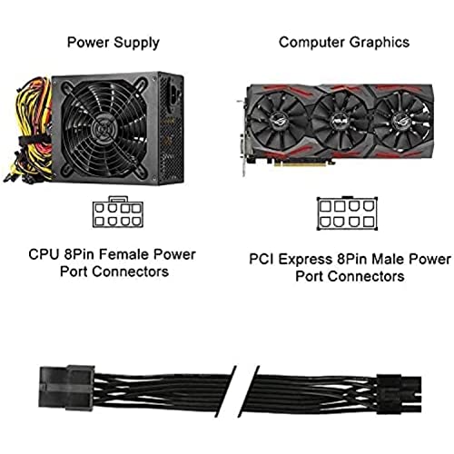 Cable Extensor de Alimentación 15 Pin SATA y PCIe 8 Pin, 4 unidades miniatura 3