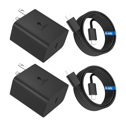 【2 Pack】Moto 45W GaN Turbo Phone Charger, Moto PPS Turbo Power, 6.6FT Cable