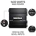 LEIGESAUDIO 1600 Watts MonoBlock Amplifier, Class A/B, Remote Subwoofer Control, Mosfet Power Supply, Subwoofer Amplifiers for Car Audio Speakers