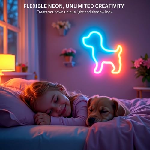 Xnbada 3.2FT WS2811 WS2812B 360 Degree Round Reticulate Pattern Neon LED Strip 50Leds/m Smart RGB+IC Flexible Silicon Dream Color Rope Light Tape DC5V(No Adapter or Controller) by Xnbada - Image 5